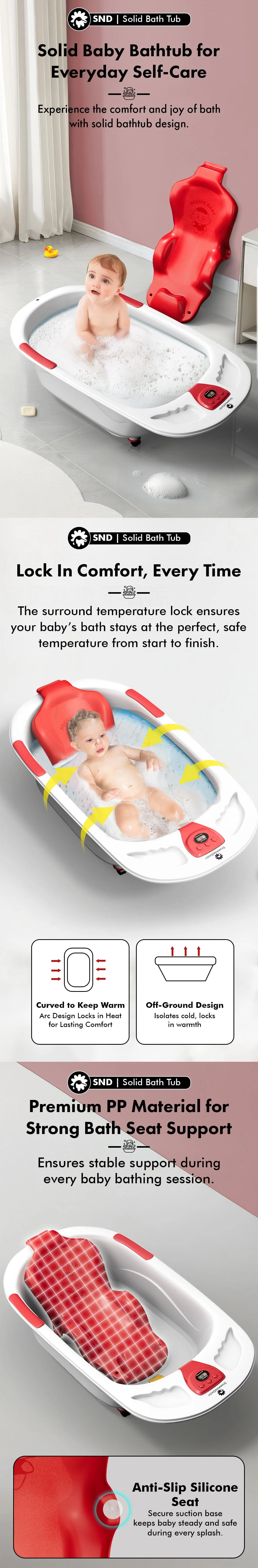 Solid Baby Bath Tub