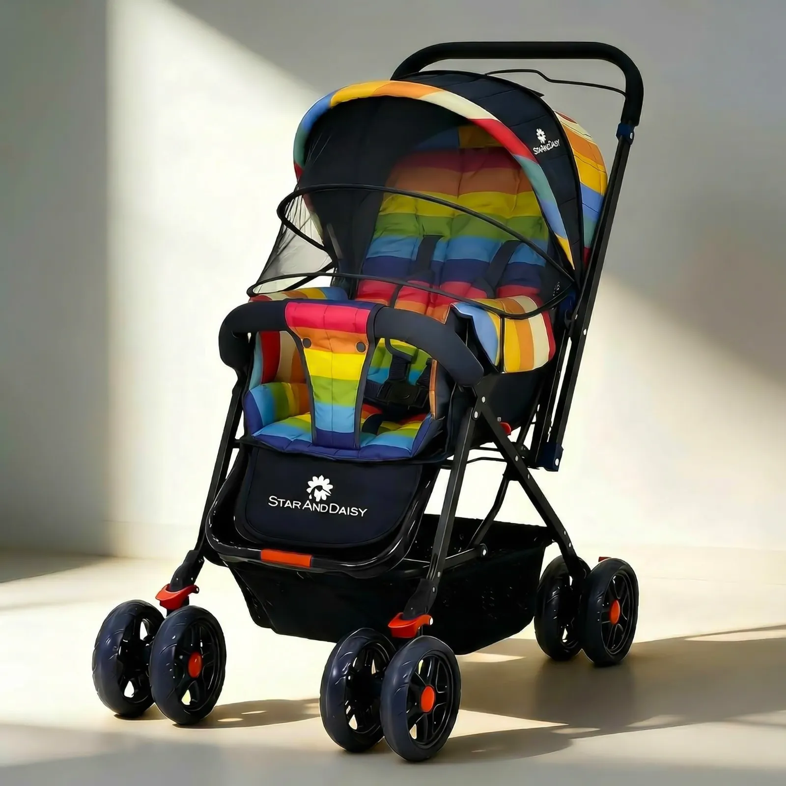 Sunrise Baby Stroller and Pram with Extended Mosquito Net