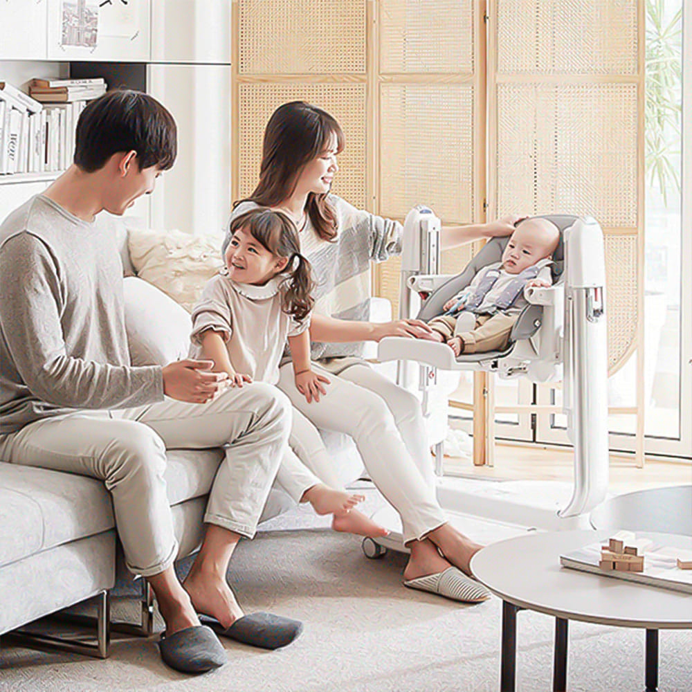 Internationally acclaimed & awarded A Demain highchair 3 in 1