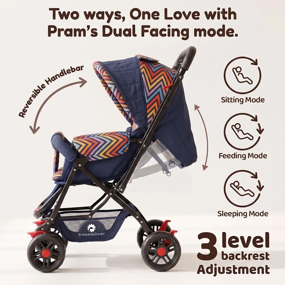 two way seating Sunrise baby stroller vibrant