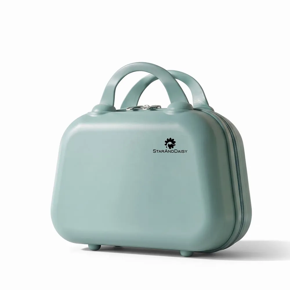 StarAndDaisy Handbags for Mothers Travel, Portable Carrying Accessories Suitcase Organizer Box Vanity Mini Suitcase – Blue