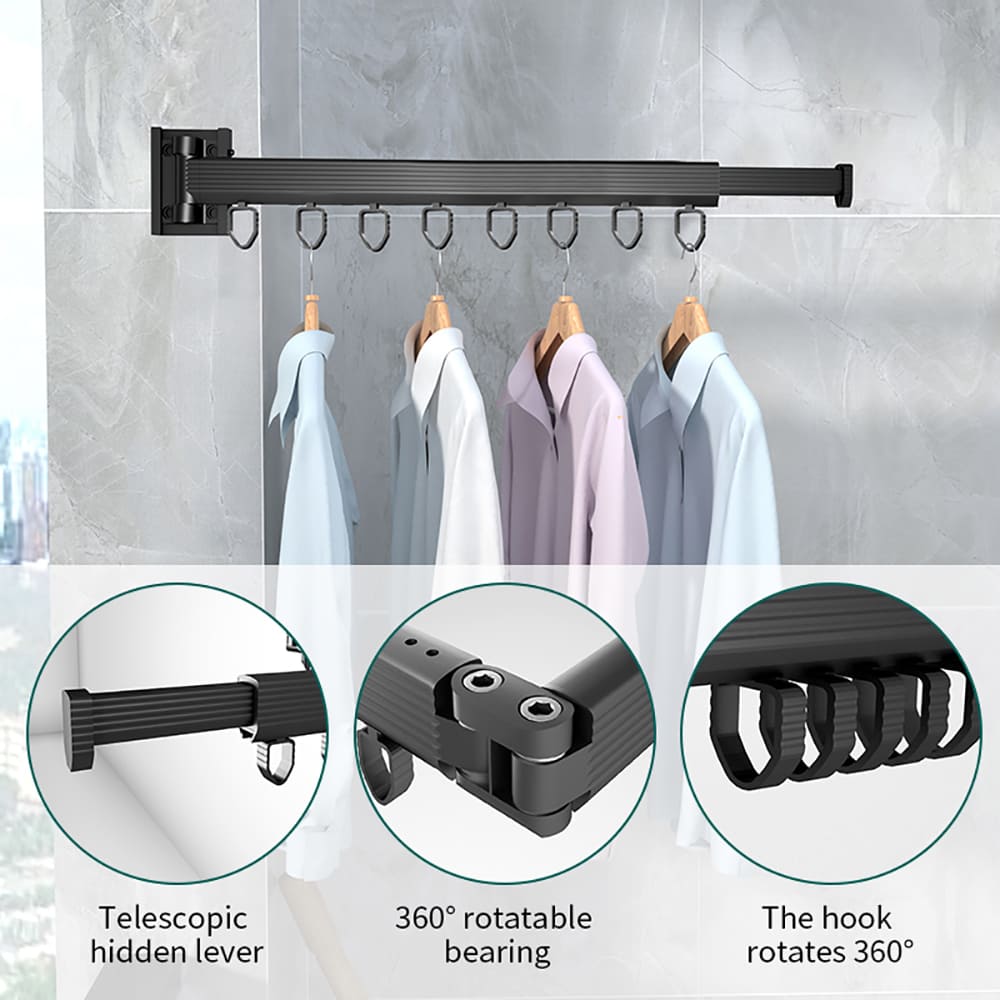 clothes drying rack wall mounted
