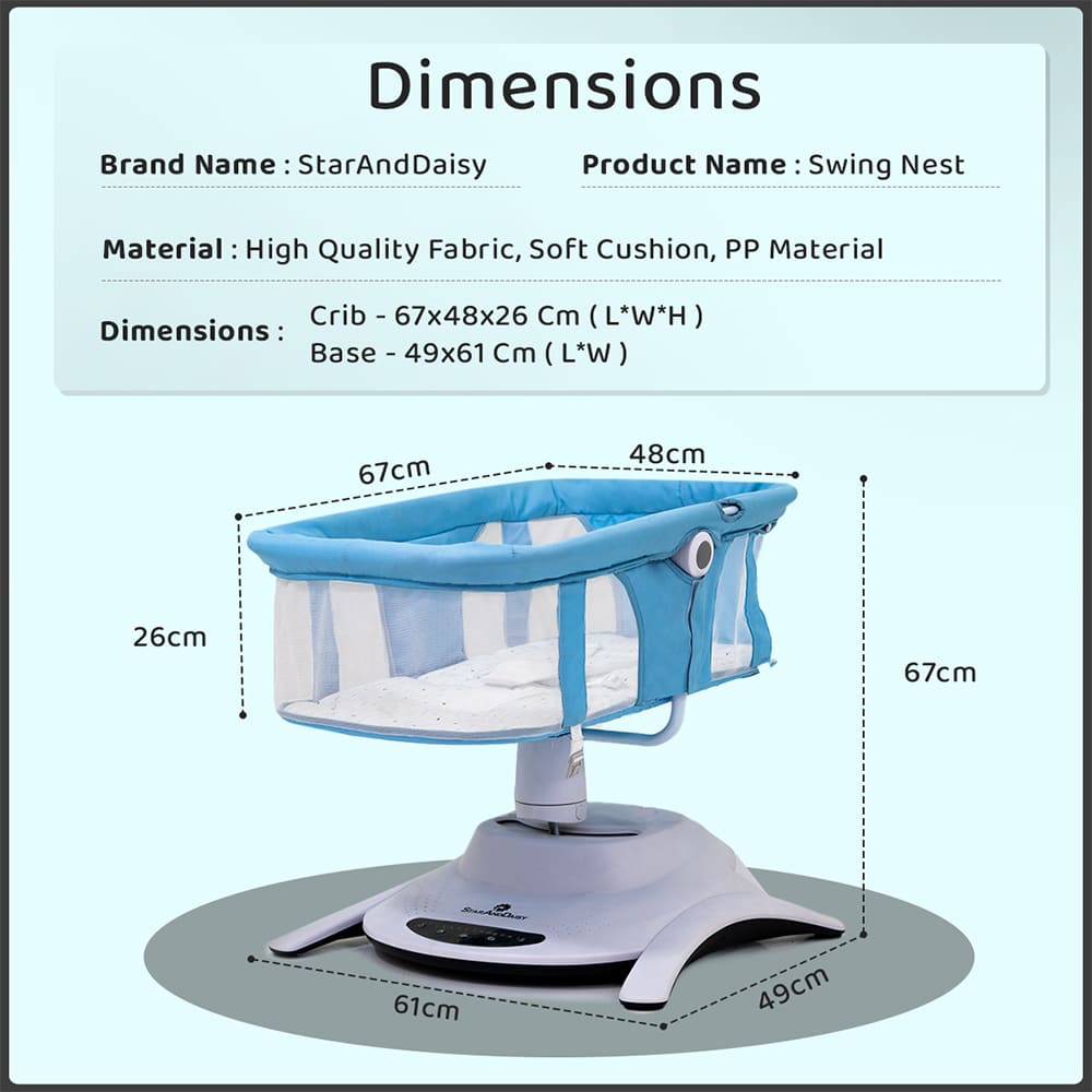 Dimention of Rocking chair for baby