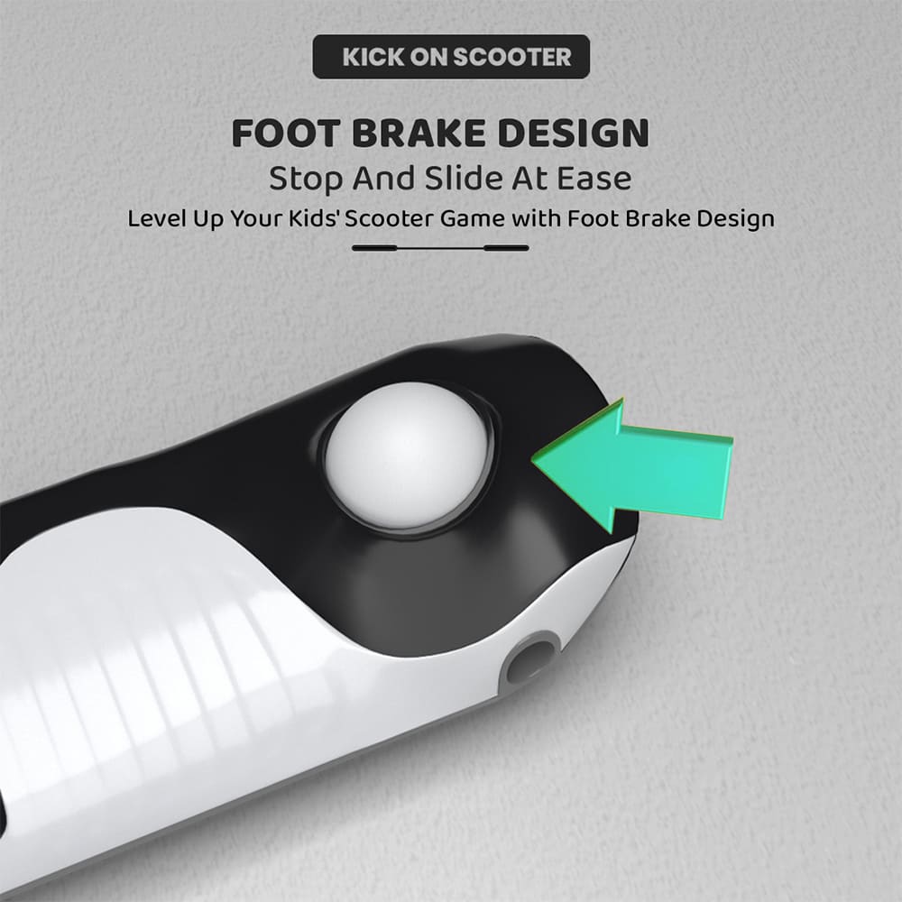 StarAndDaisy Kick On Toddler Scooter for Kids Ages 3-12 Years Old Boy Girl with 3 Wheel LED Lights, Extra-Wide Childrens Foldable Kick Scooter Kids Ages 3-10 with 4 Adjustable Height and Lean-to-Steer (Black)