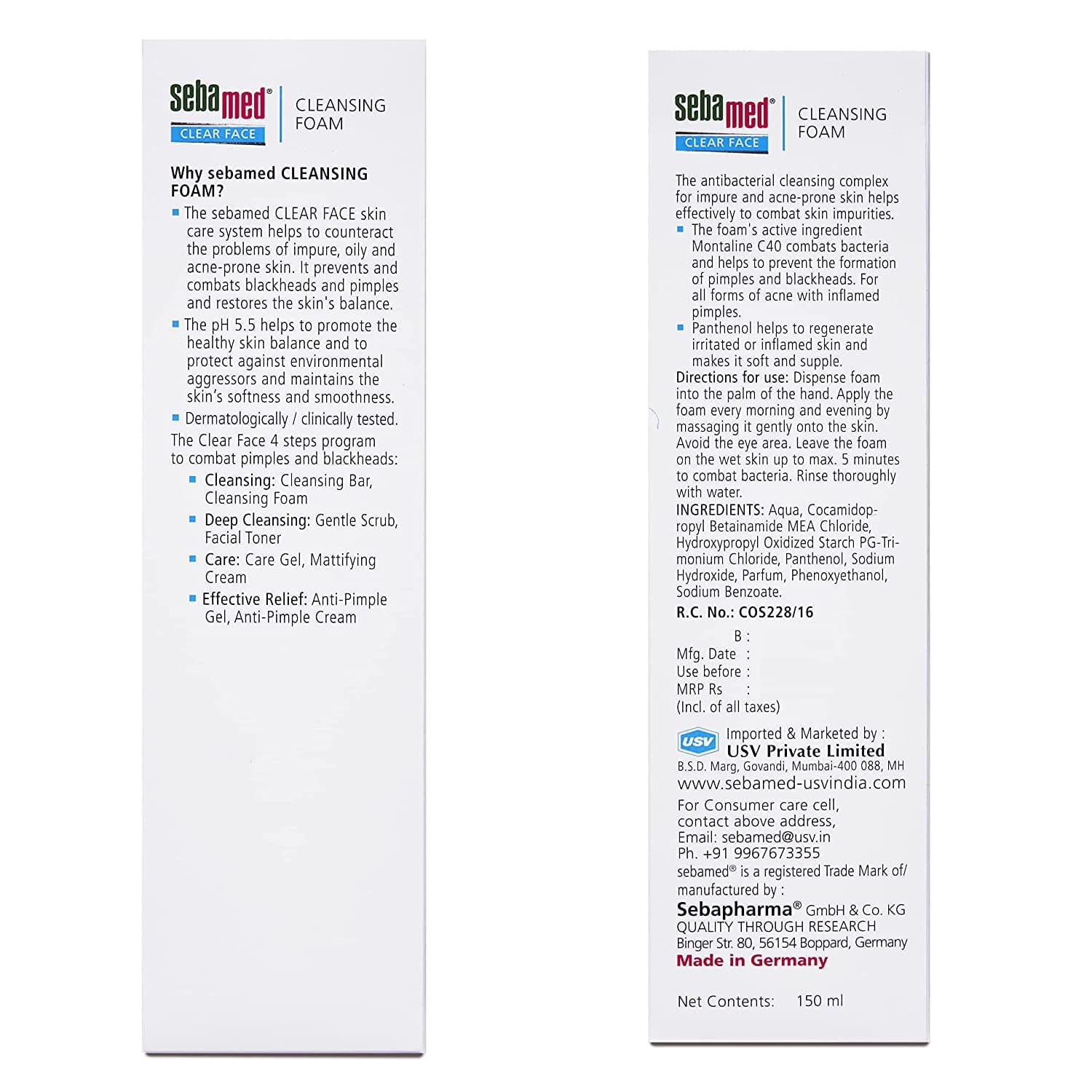 SebaMed Clear Face Cleansing Foam, 150ml