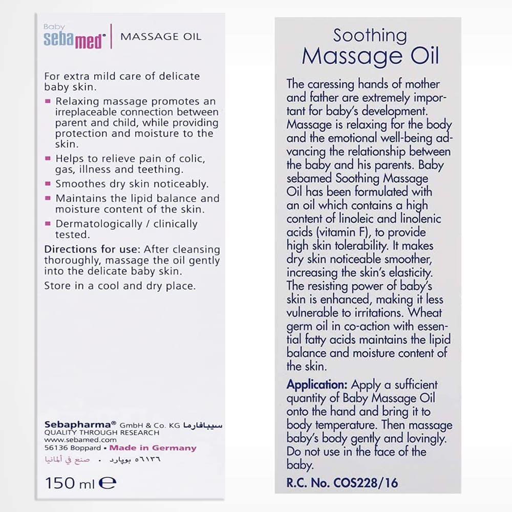 Newborn Soothing Massage Oil