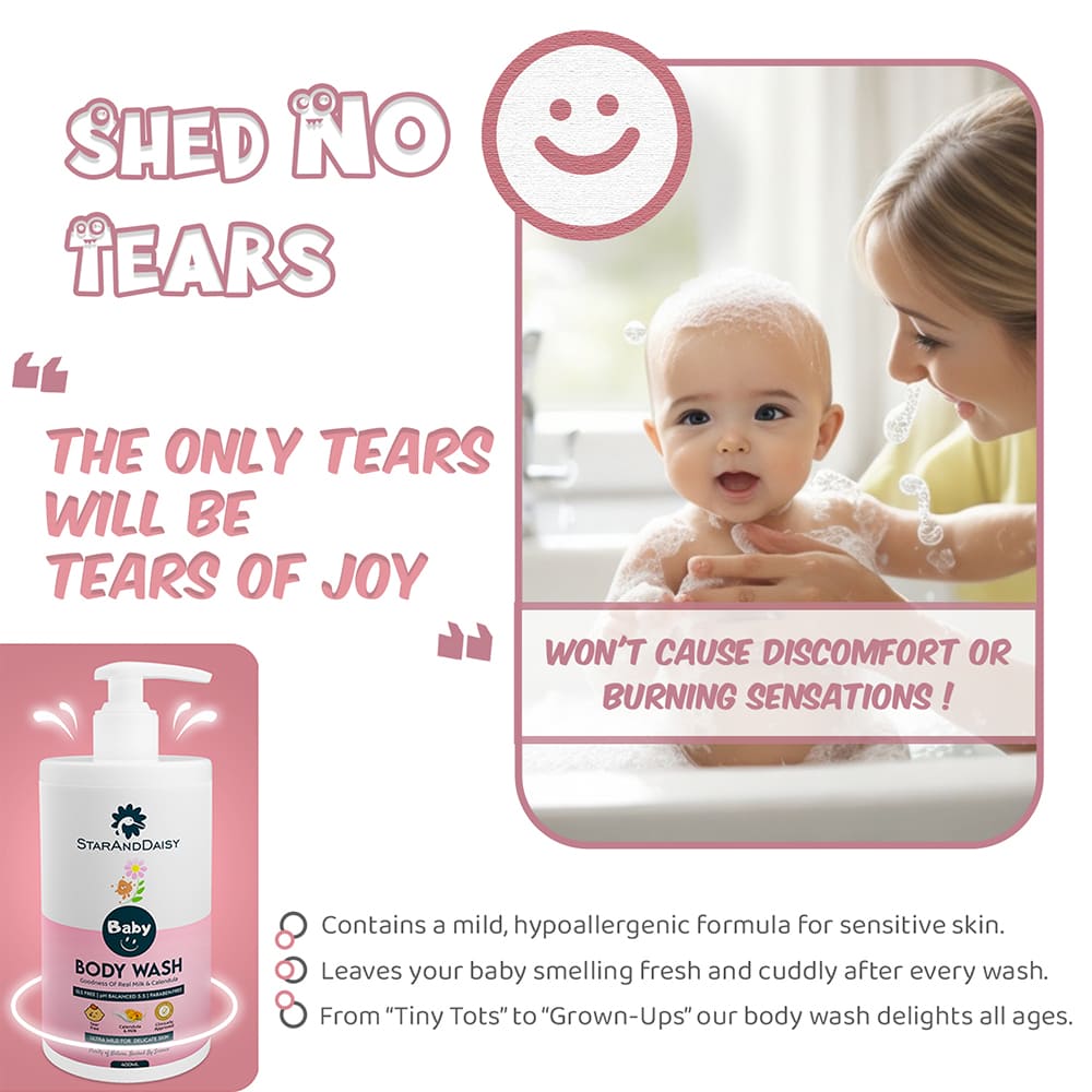 deeply nourishing body wash for newborn babies