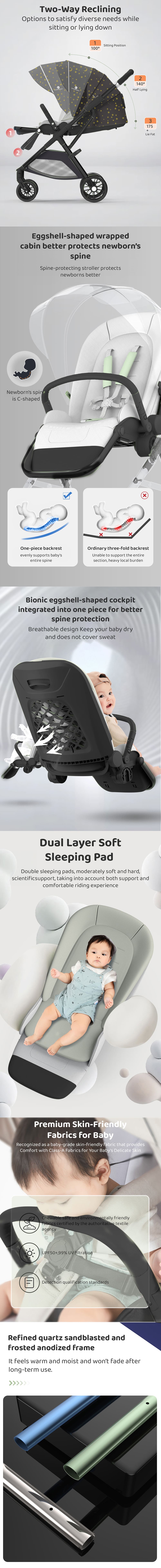 Luxury Baby Stroller Pram