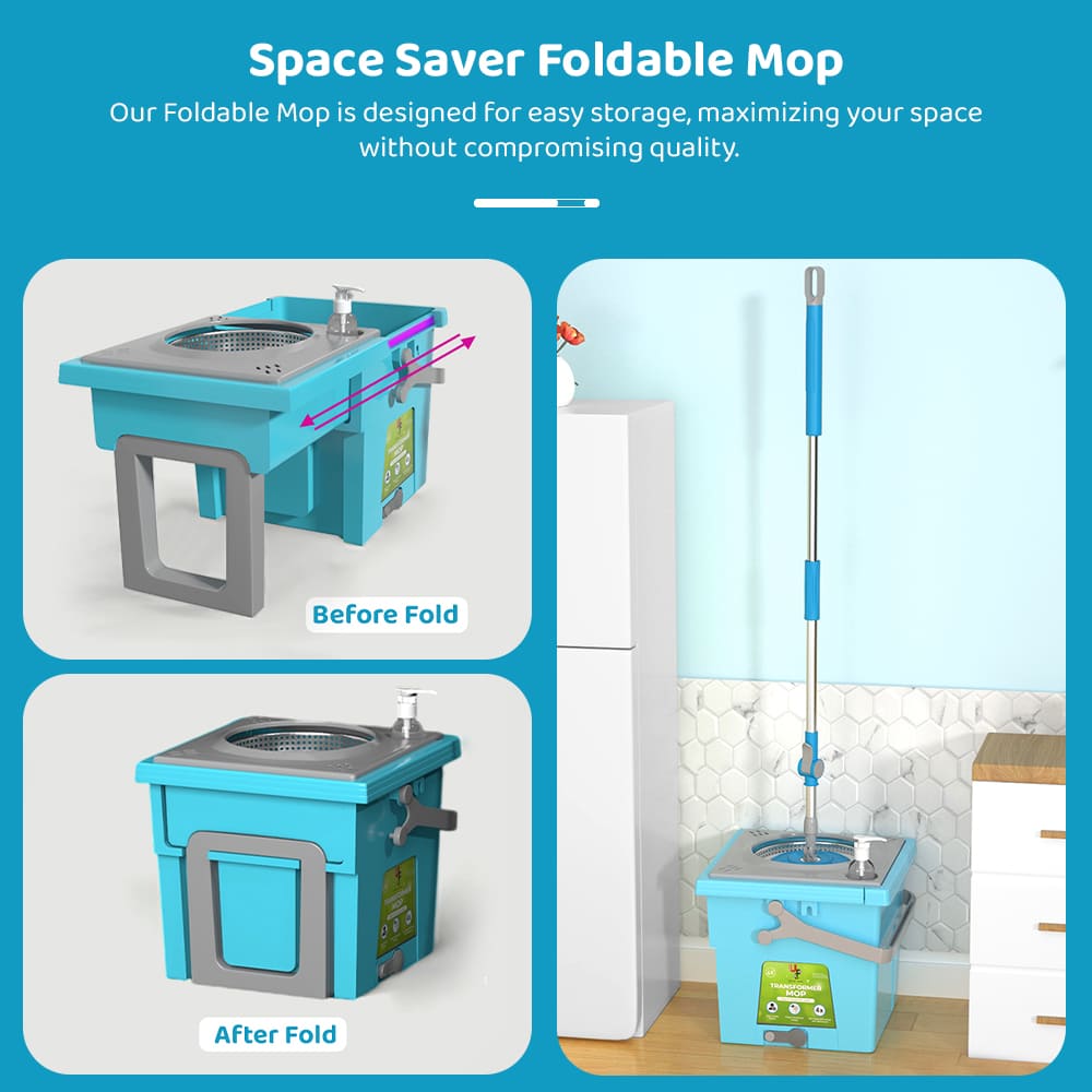 Spin Mop Tranformer-Blue-Grey