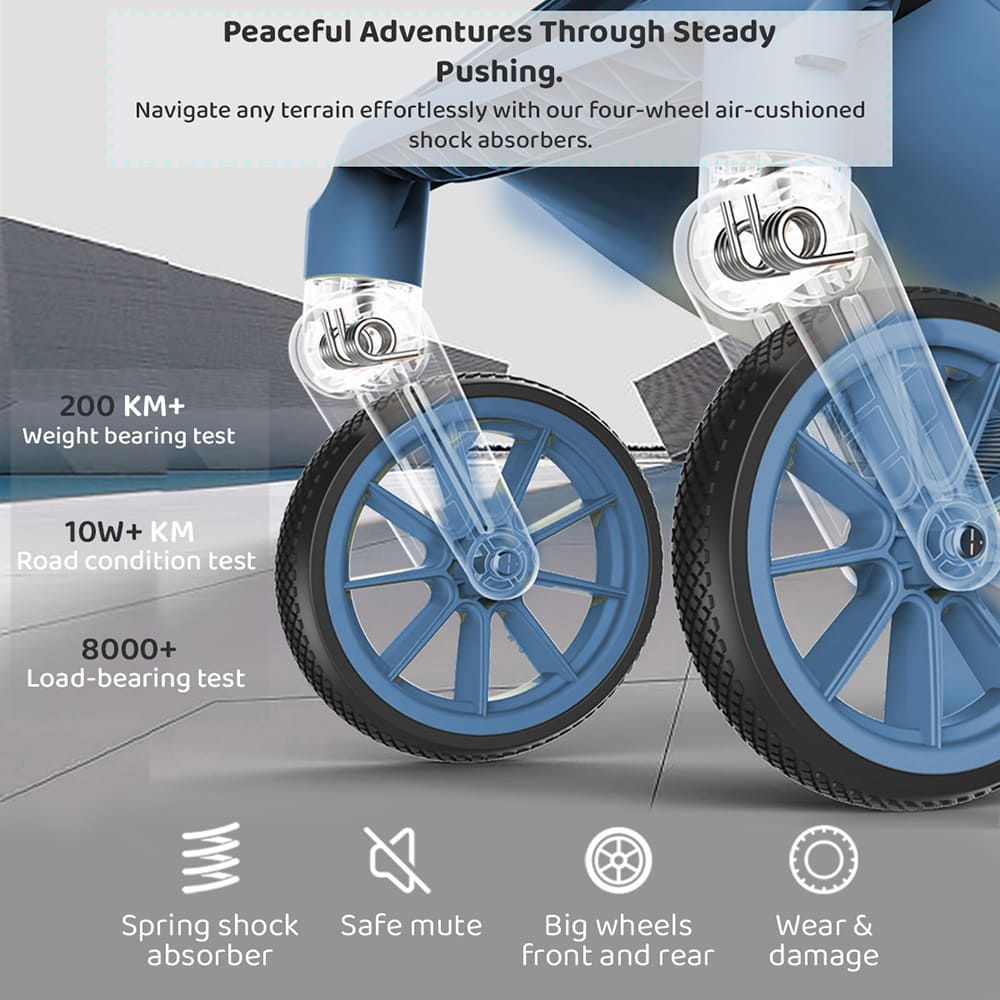 Front wheels are 360 rotational