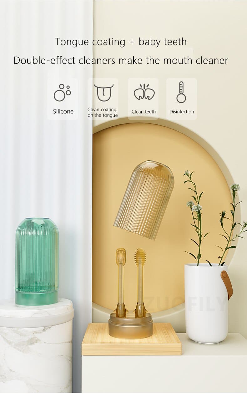 Baby Toothbrush And Tongue Cleaner