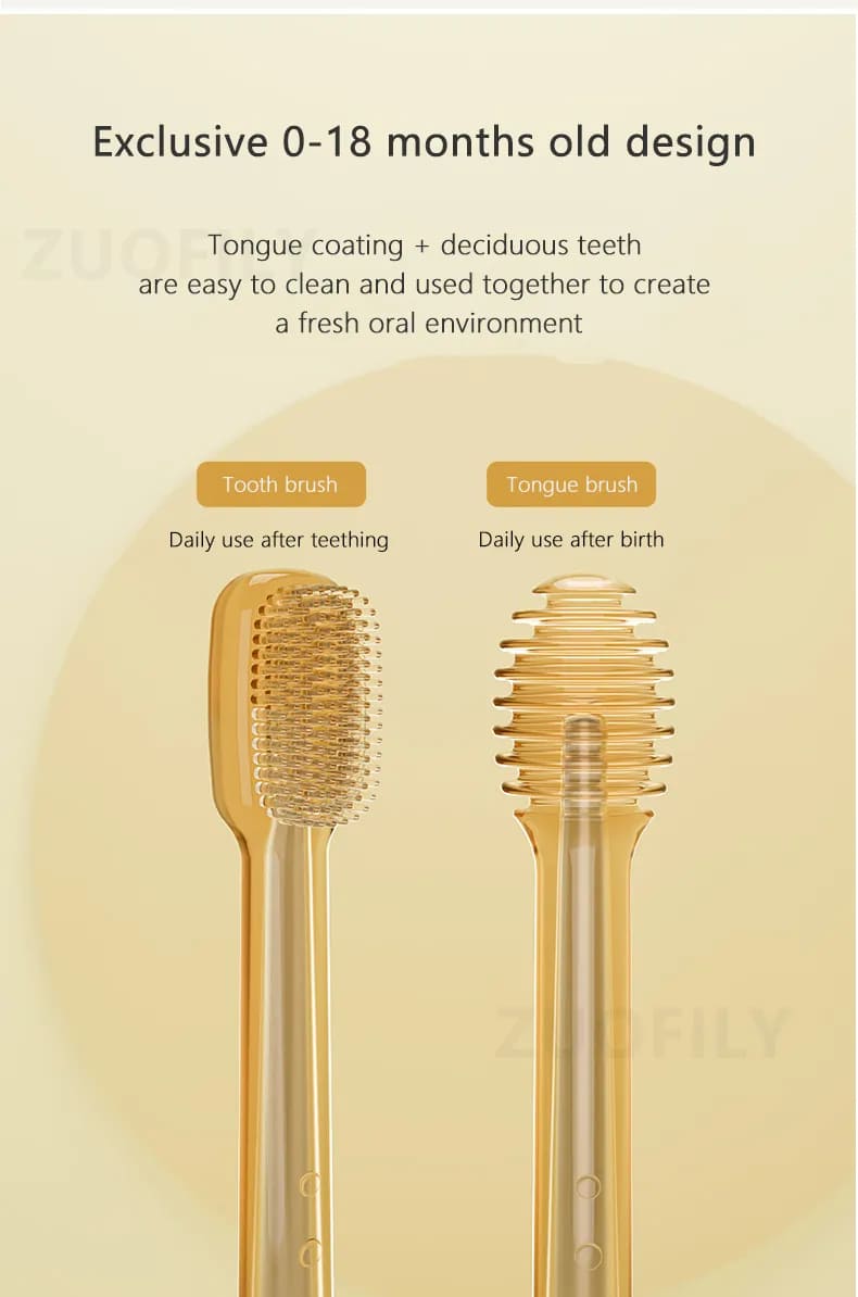 Baby Toothbrush And Tongue Cleaner