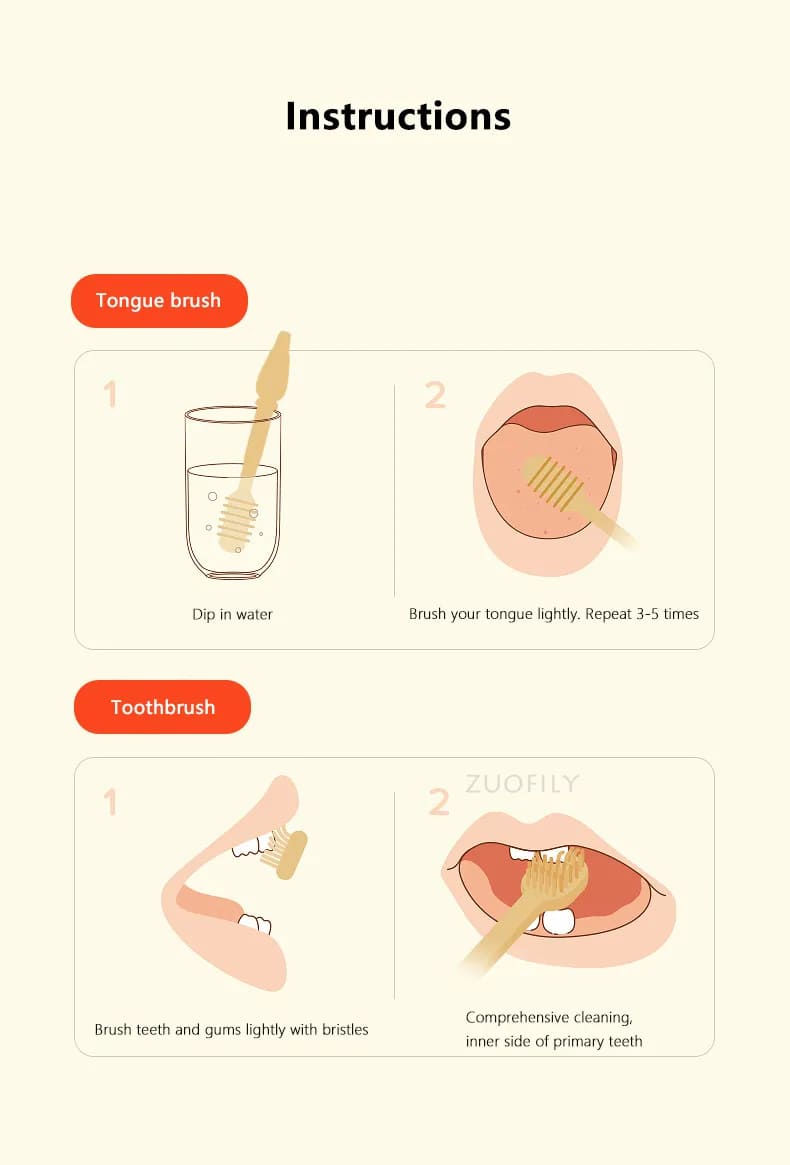 Baby Toothbrush And Tongue Cleaner