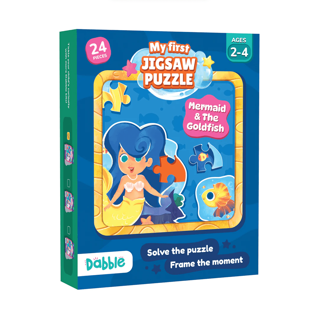 Playshifu Puzzle Mermaid & Goldfish - Dabble First Jigsaw Puzzle