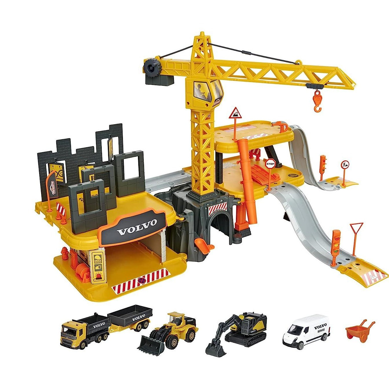 Majorette Volvo Construction Playset