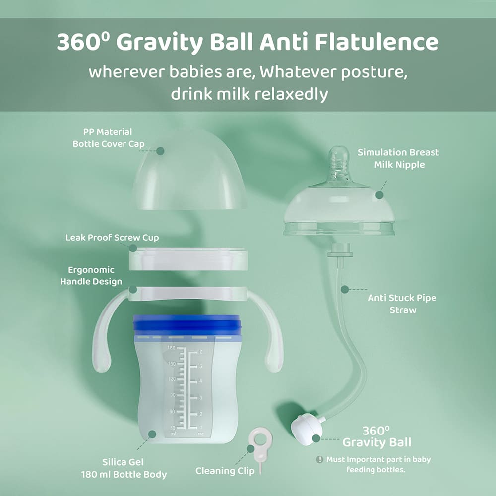 Infants Silicone feeding bottle and Sipper