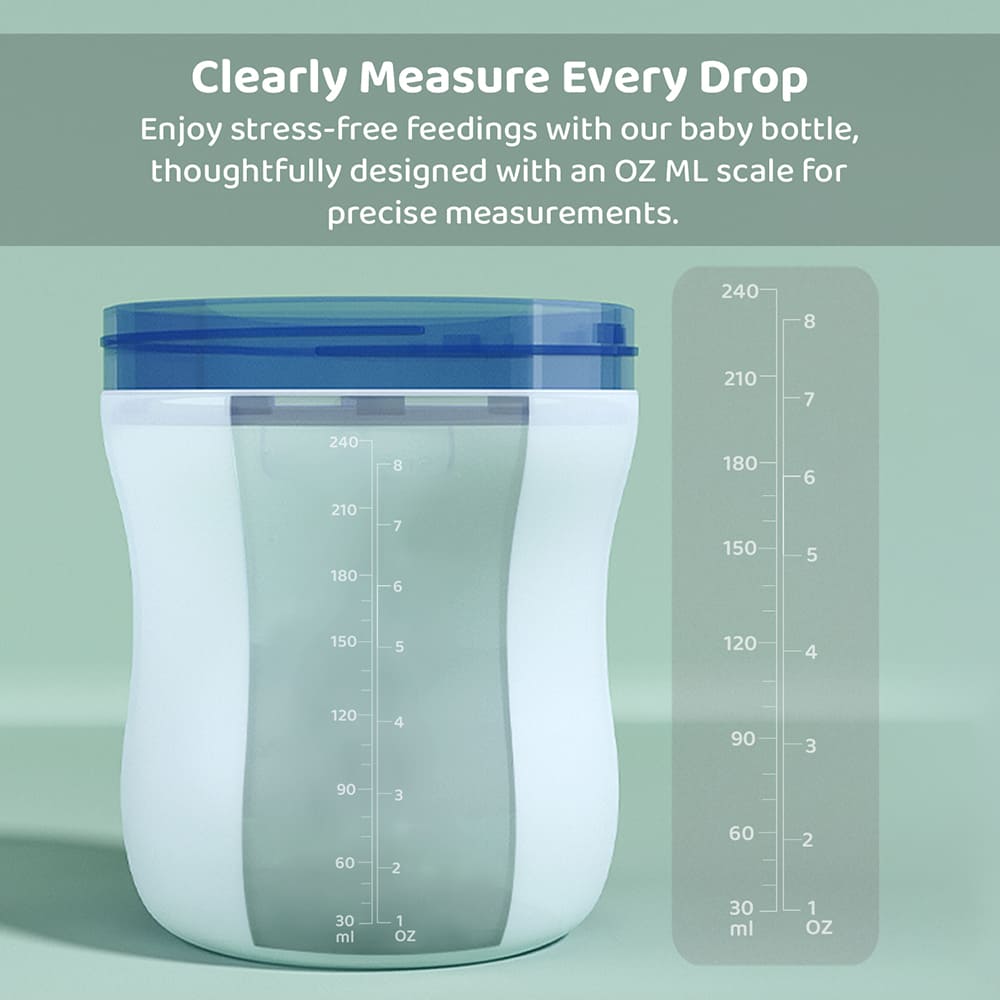 Silicon Feeding Bottle for Newborn Baby with Ergonomic Handles and Anti-Colic Teats