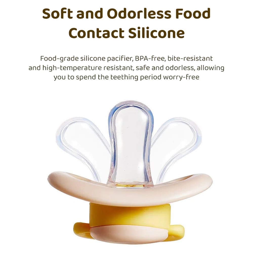 Natural Silicone Rubber Pacifier and soother for babies
