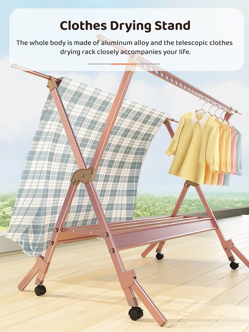 space saving clothes drying rack