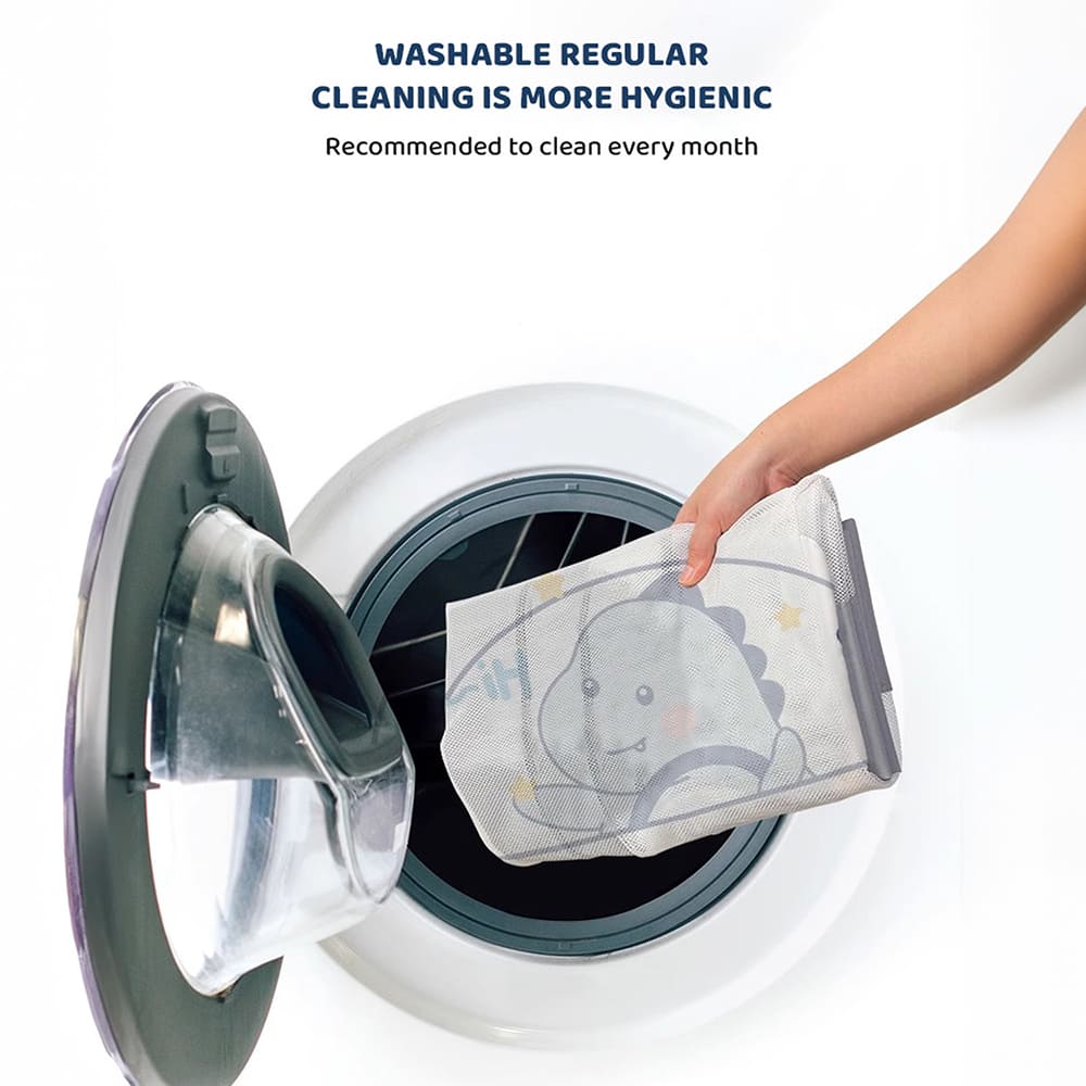 Baby Play Pen is Easy Washable grey-dinasour-4