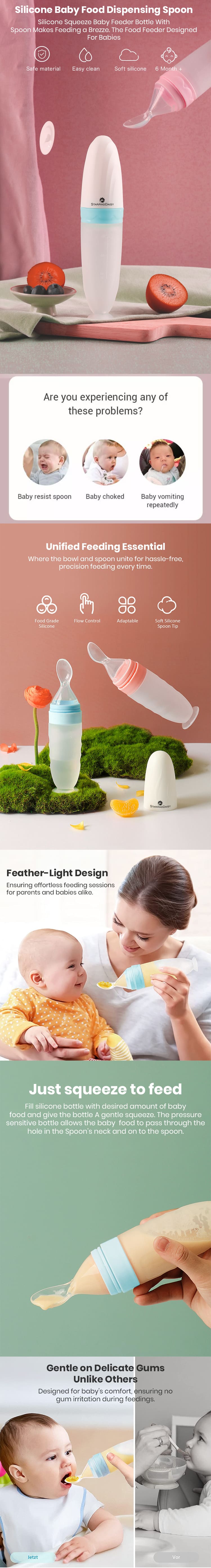 Squeezy Silicone Food Feeder for Baby