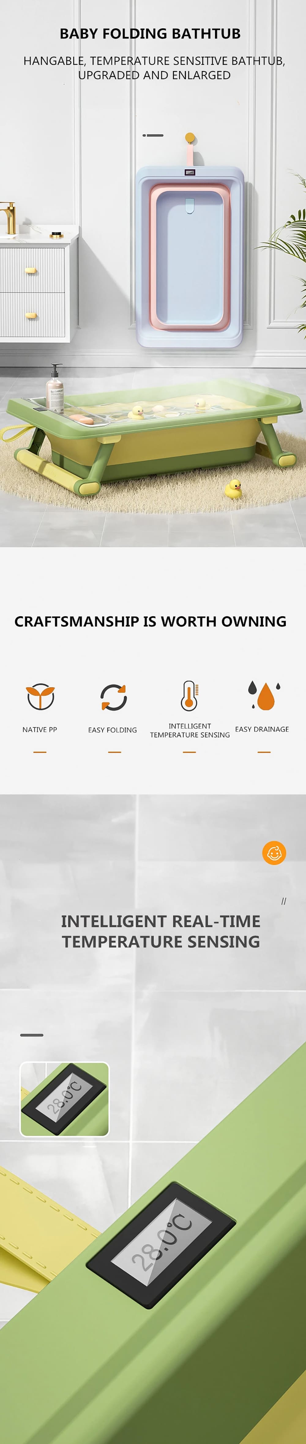 Baby Bath with Termpreature