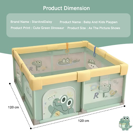 baby playpen green dimension
