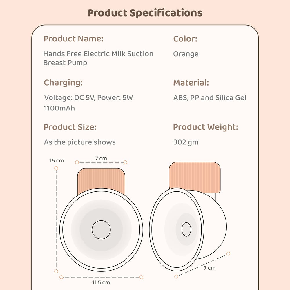 StarAndDaisy Premium All-in-1 Wireless Wearable Hands Free Electric Breast Pump for Breastfeeding with USB Rechargeable - 150ml