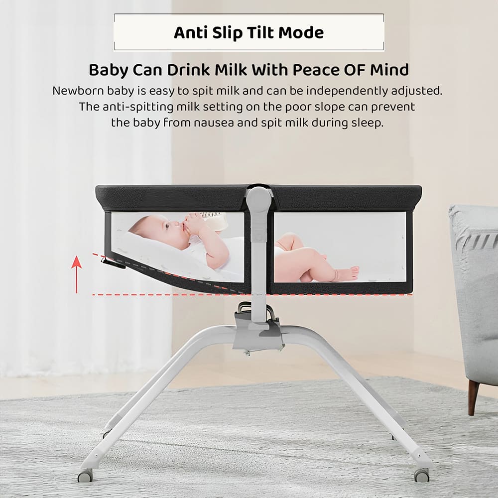 Infant swing cradle with gentle rocking for peaceful sleep