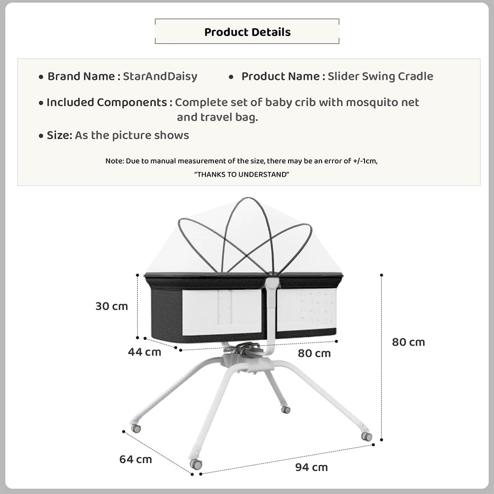 Adjustable Swing Cradle for Baby
