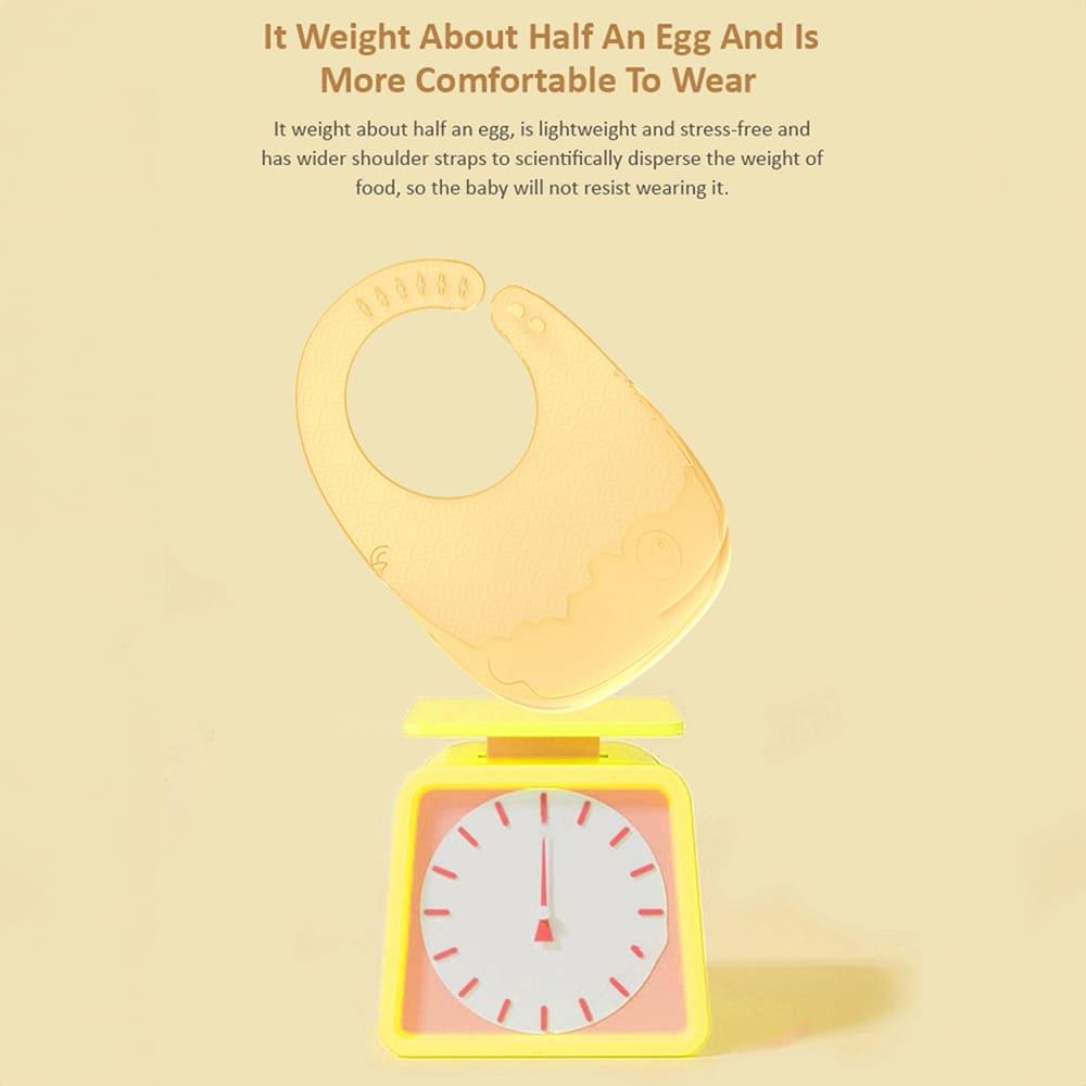 StarAndDaisy Soft Silicone Baby Bibs for Feeding with Adjustable Neckline Buttons and Waterproof and Durable