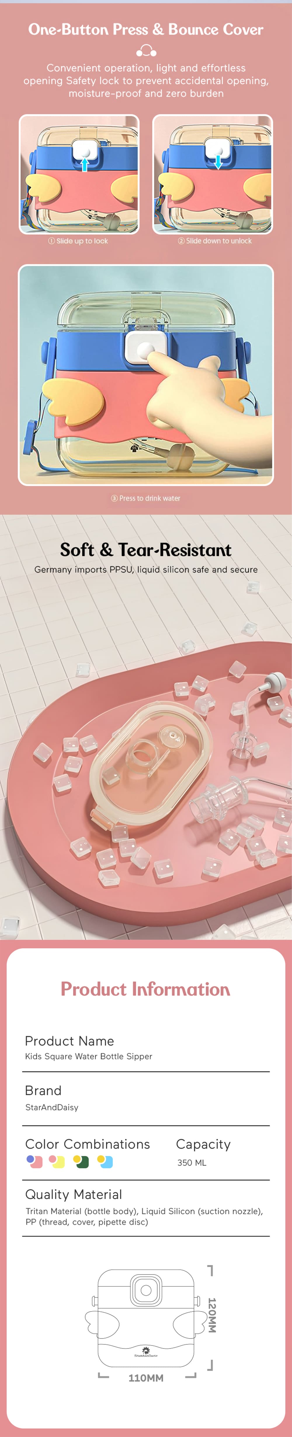 Sipper Water Bottle for Kids