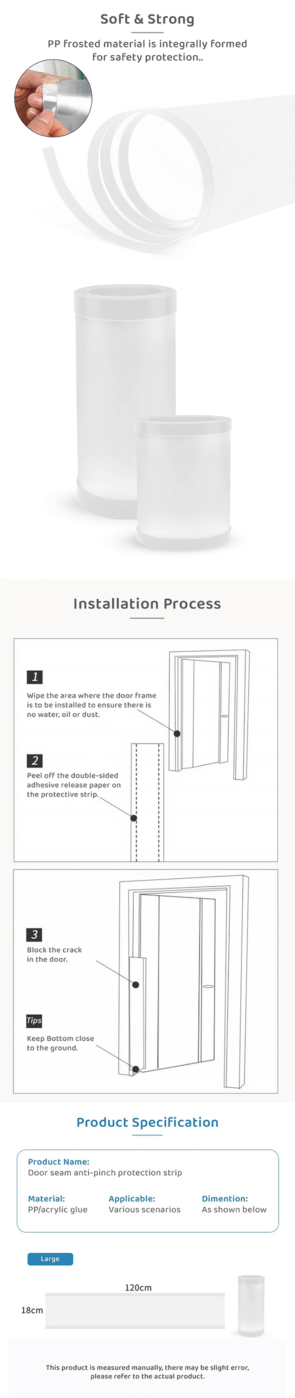 Baby Finger Anti Pinch Safety Door Guards large