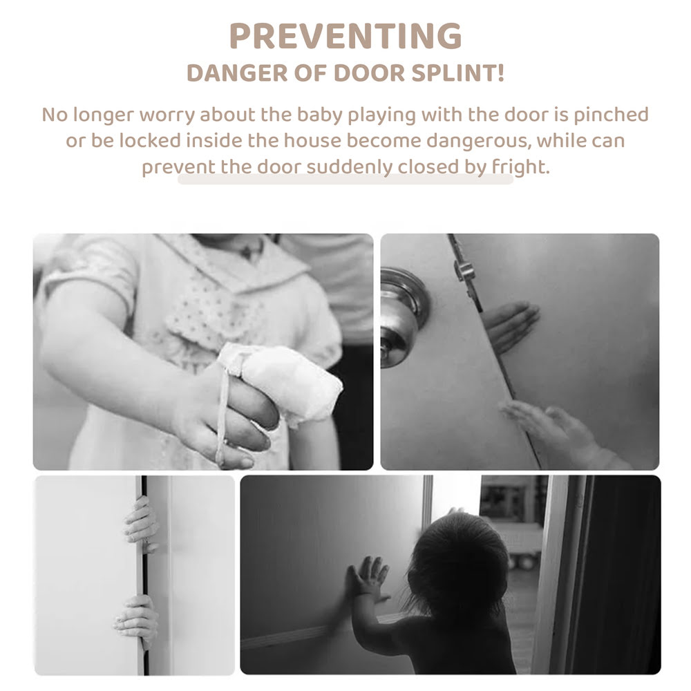 Cat paw child safety door stopper preventing danger of door splint