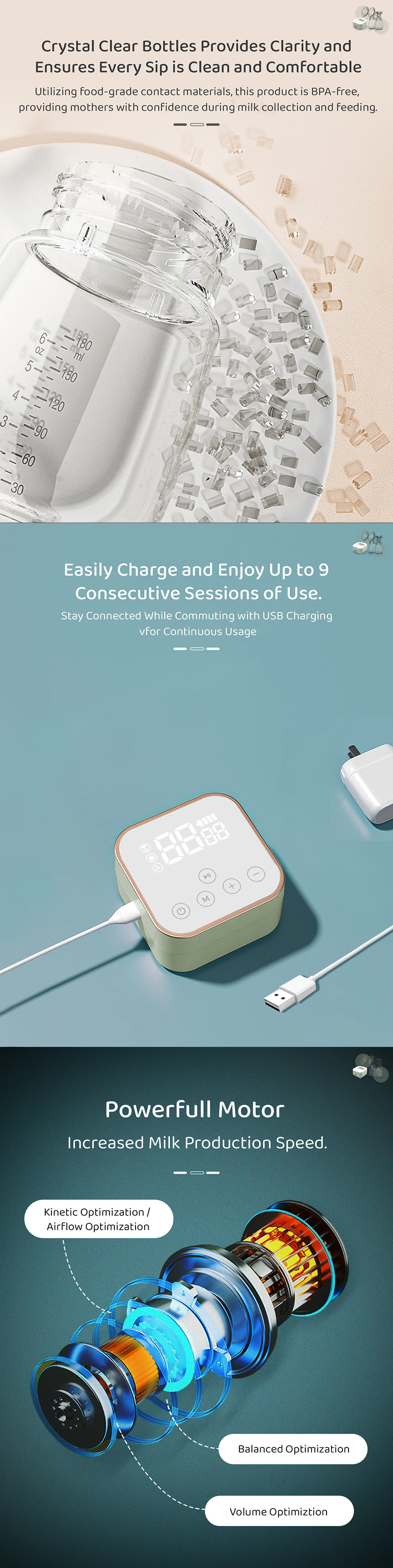 Rechargeable Double Breast Pump