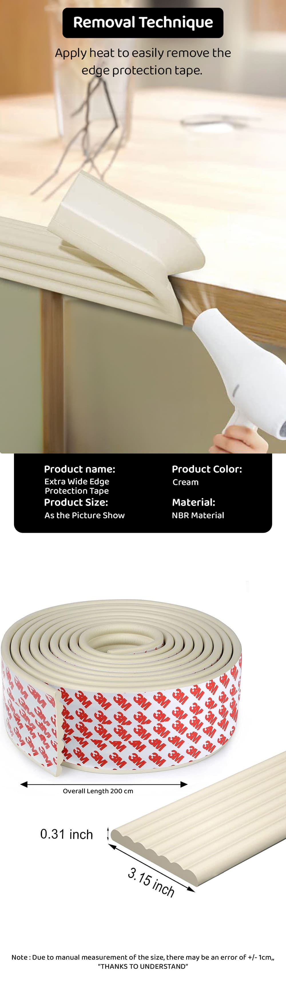 Specification for Baby Edge Guard