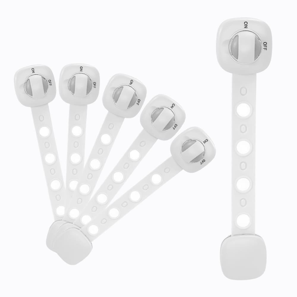 StarAndDaisy Premium Door Strap Locks for Child and Kids Safety, Big Strap Door Lock - Set of 6