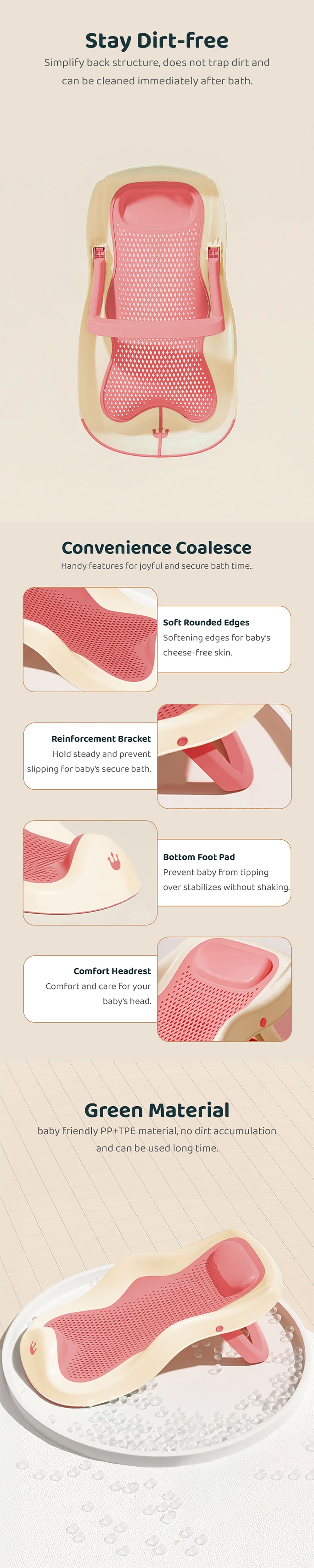 Baby Bather Seat and Bath Support Chair