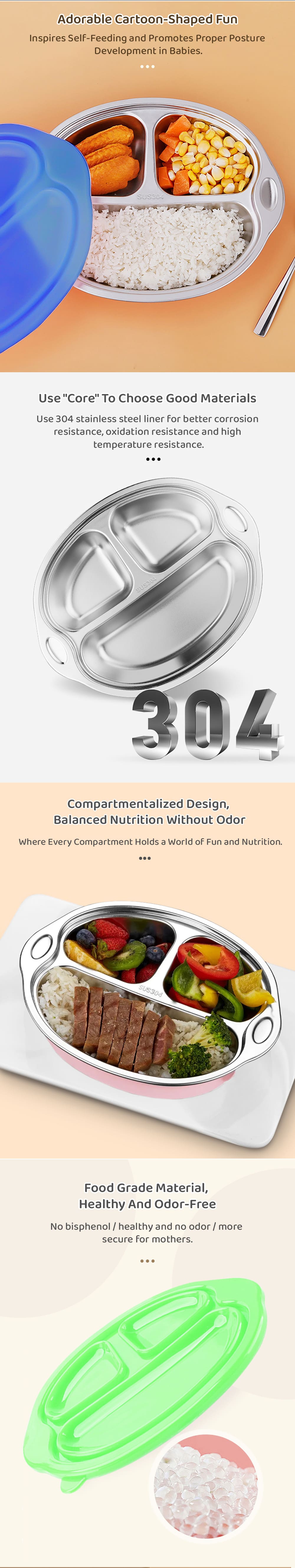 kids Feeding Plates and Features