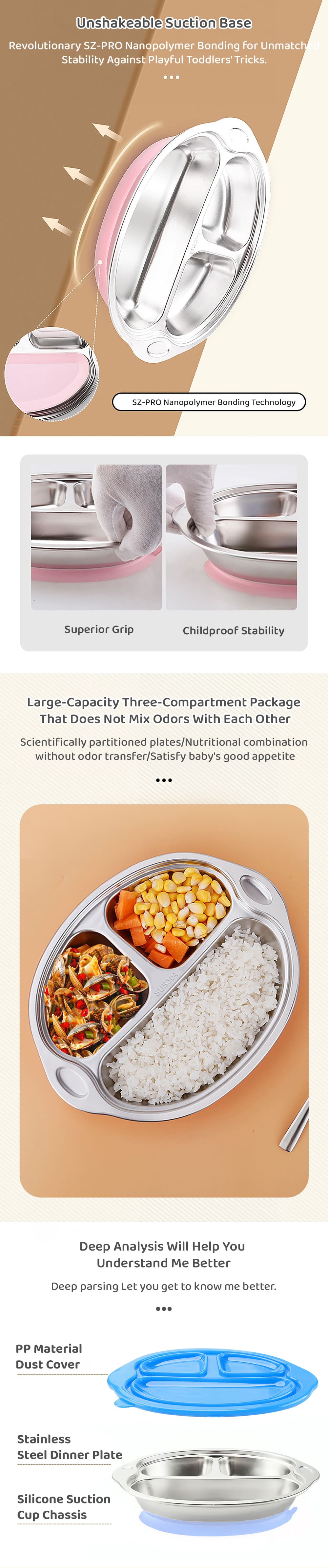 kids Feeding Plates and Features