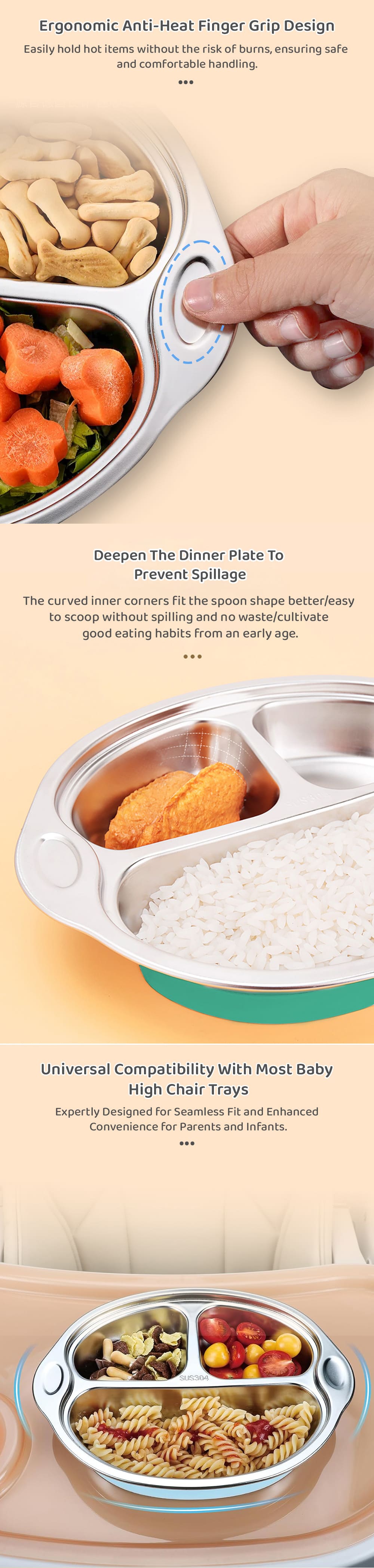 kids Feeding Plates and Features