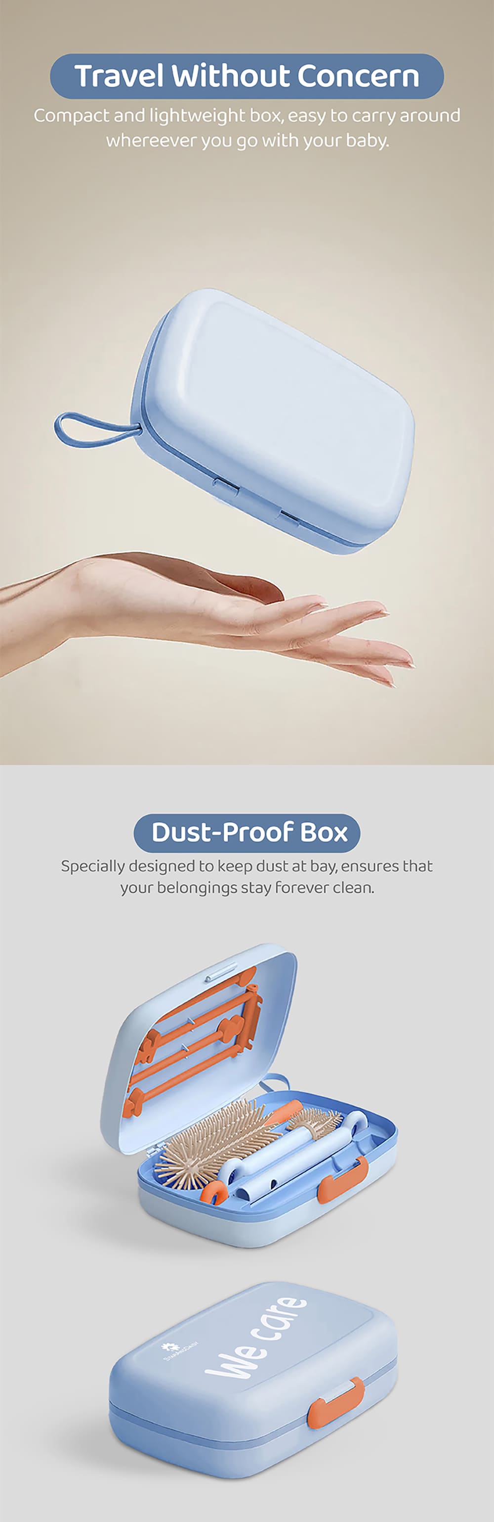 Compact and Lightweight Bottle Cleaning Drying Rack