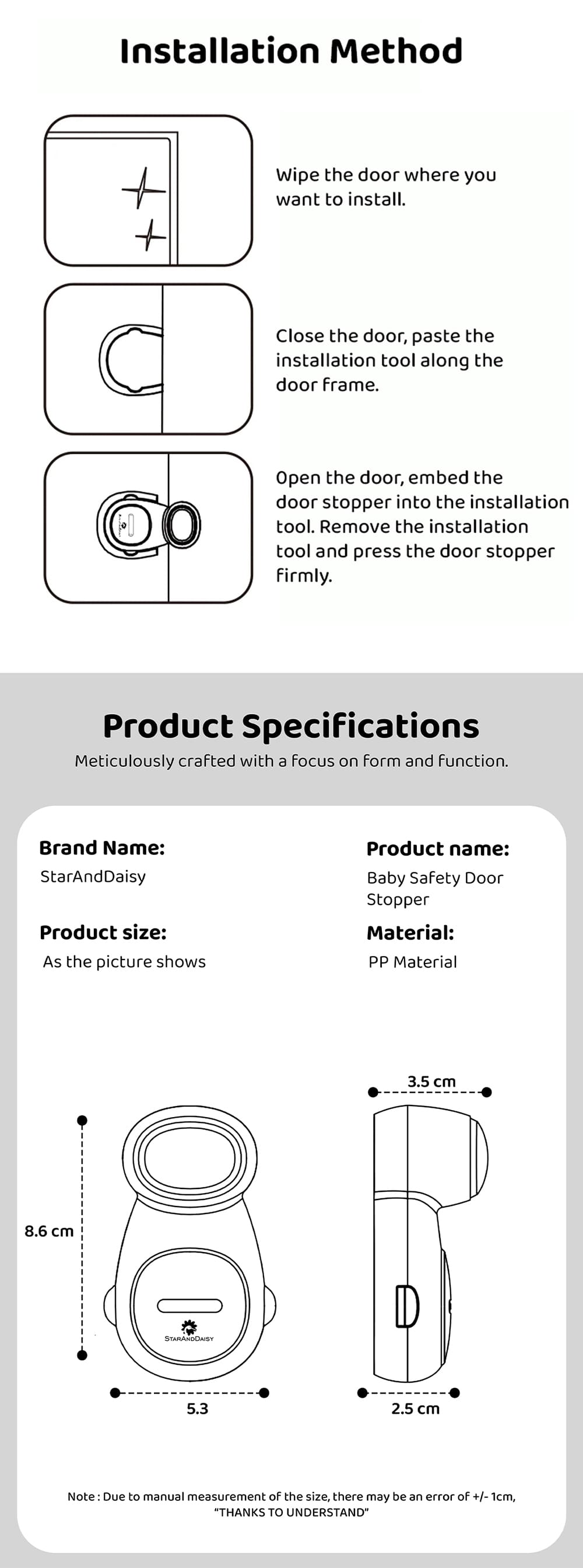 Installation Method and Specification of Door Stopper