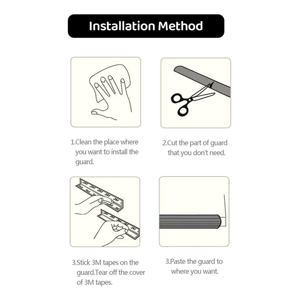 Installation Method of Baby Safety Edge Guard
