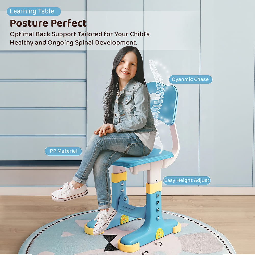 Kids Study Table and Chair with Optimal Back Support