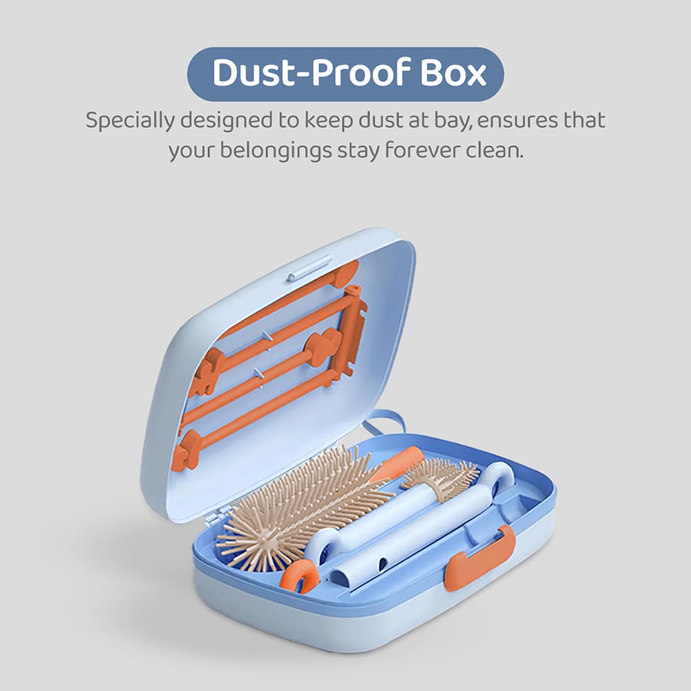 Portable Travel Bottle Cleaner Set with Storage Box