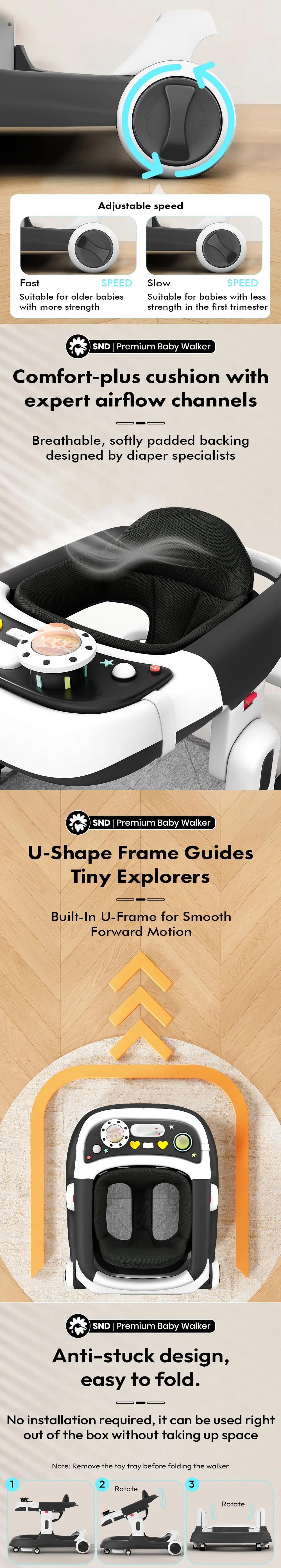 Premium baby walker