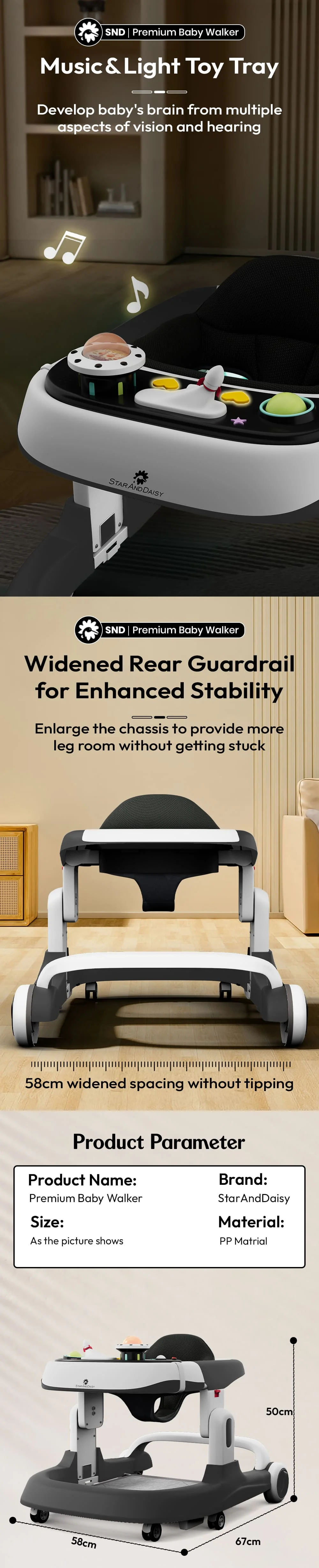 Premium baby walker