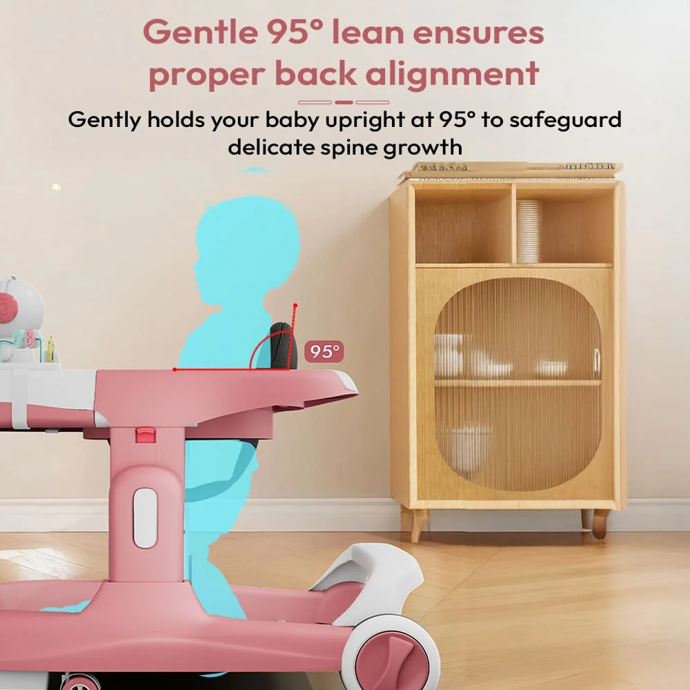 Baby walker with music