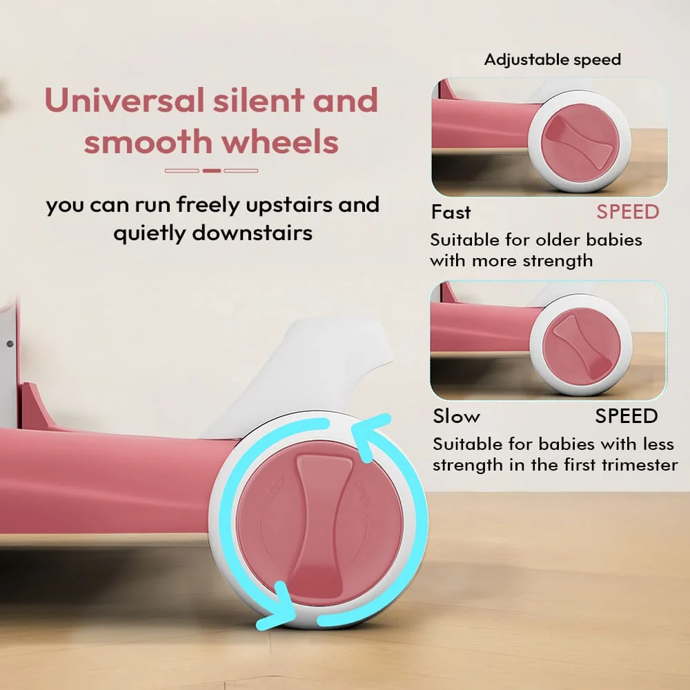 Baby walker with wheels